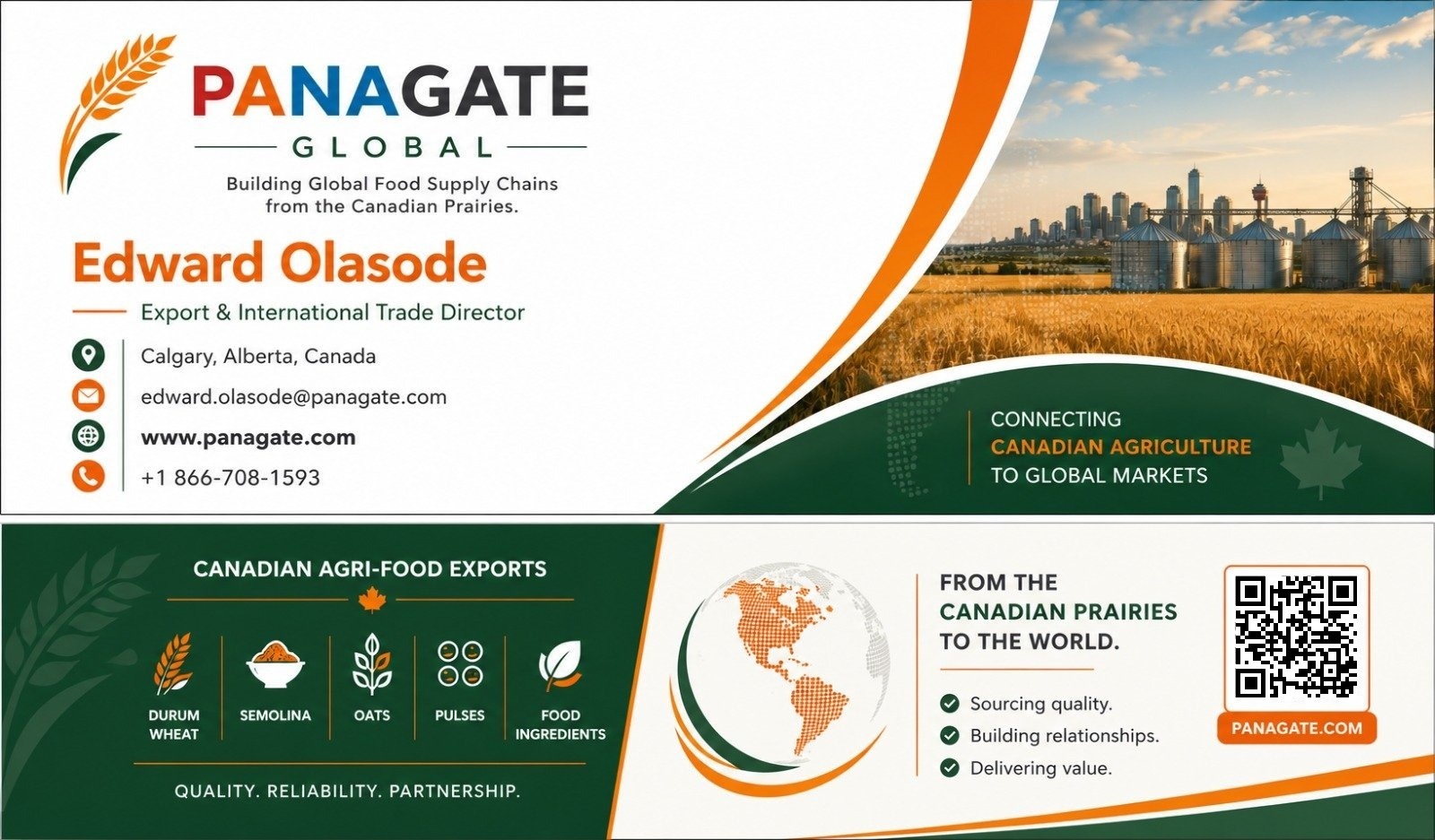 Edward Olasode, Export & International Trade Director, Panagate Global — digital business card